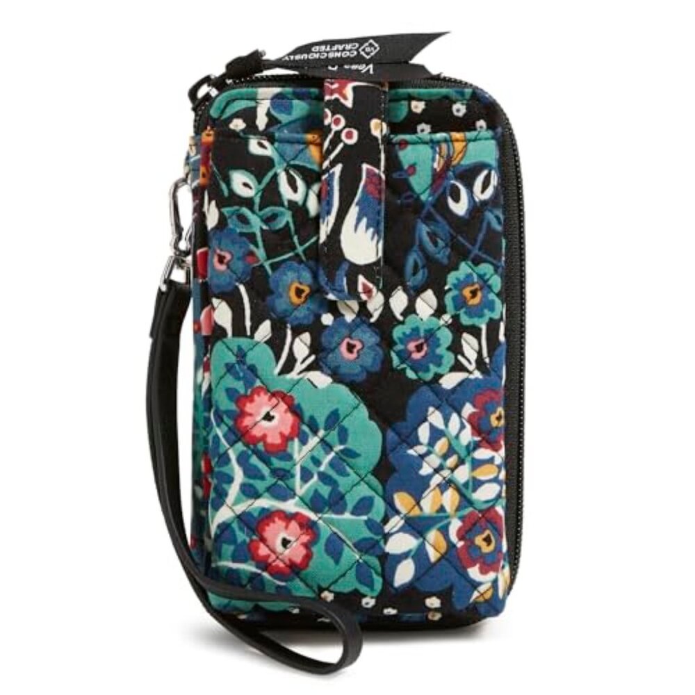 Vera Bradley RFID Cotton Smartphone Wristlet in Enchantment